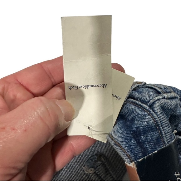 Abercrombie Fitch Curve Love Line 90s Straight Light Wash Jeans Sz 37/24WL NWT - Picture 6 of 12